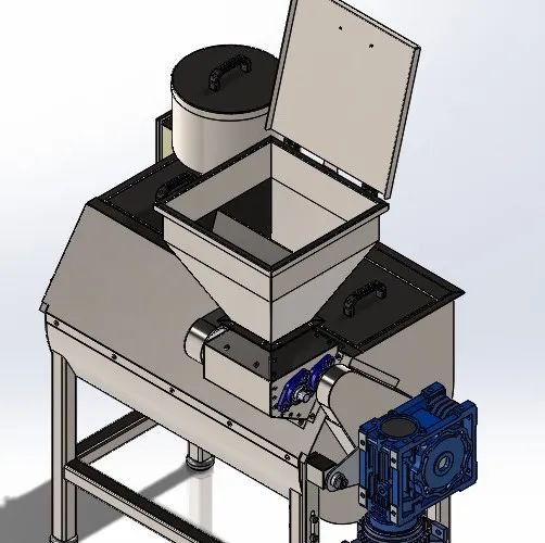 【工程机械】Maquina Misturador复合混合机3D数模图纸 x_t IGS格式