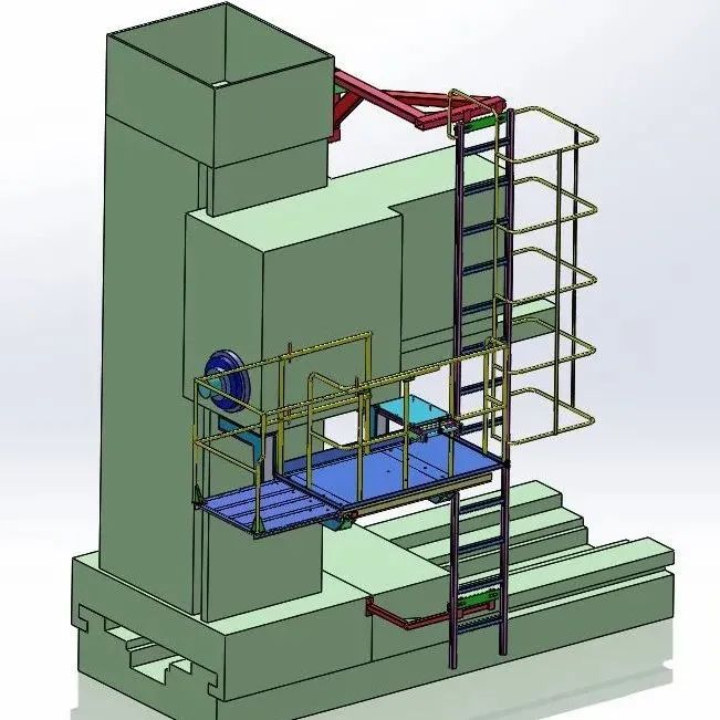 【工程机械】Platform CNC 130机加平台3D数模图纸 Solidworks设计
