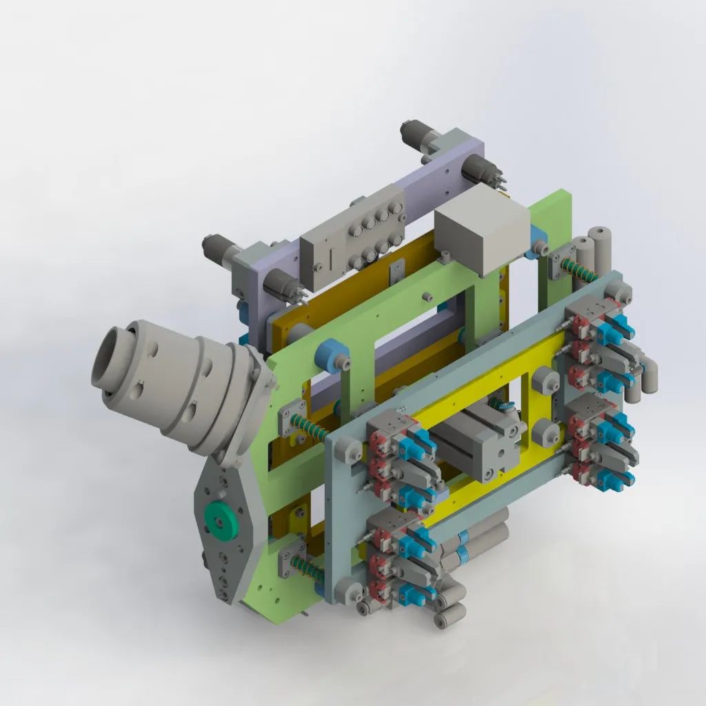 【工程机械】RX160 Robotic EOAT夹持器3D数模图纸 Solidworks设计