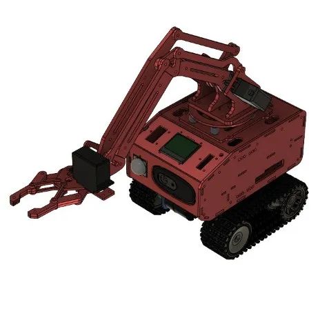 【机器人】UiRS Robot履带机器人车3D数模图纸 F3D STEP格式