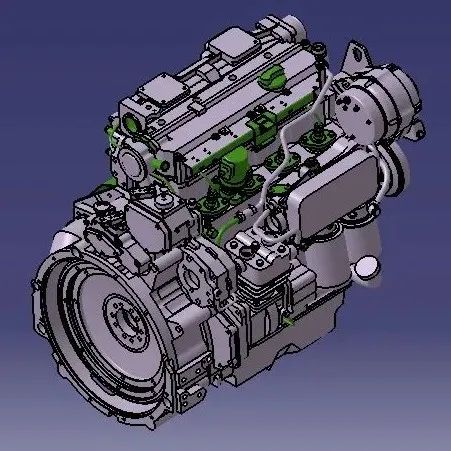 【发动机电机】BFM2012C发动机模型3D图纸 STP格式