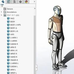 【工程机械】WORKER 175cm工人站立人体模型3D图纸 STEP格式