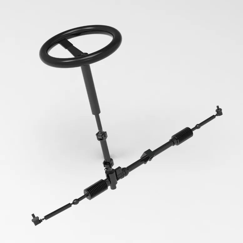 【工程机械】steering-system汽车转向架3D数模图纸 STEP格式