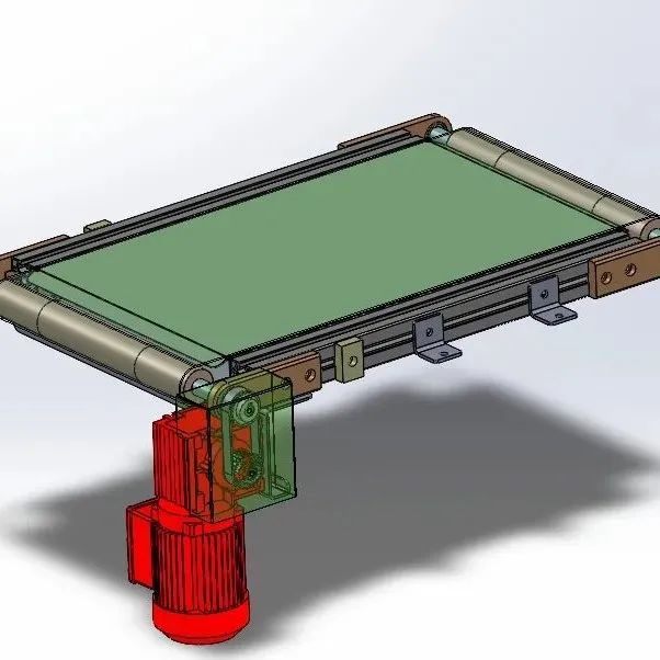 【工程机械】conveyor-351传送带3D数模图纸 x_t格式