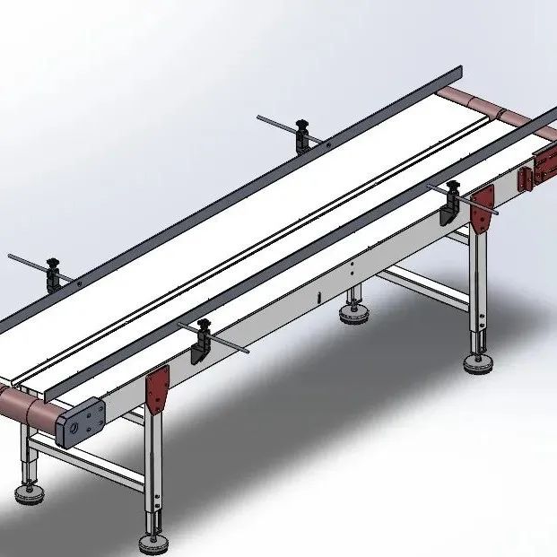 【工程机械】conveyor-344输送机3D数模图纸 x_t格式