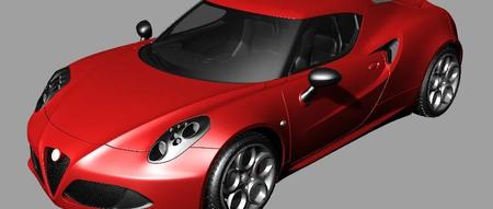 【汽车轿车】阿尔法罗密欧4C跑车模型3D图纸 RHINO设计