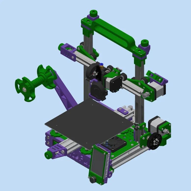 【工程机械】Minik 3D打印机结构3D图纸 STP格式