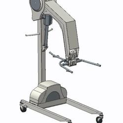 【医疗器械】Patient Hoist病患移动式升降支架3D数模图纸 STP格式