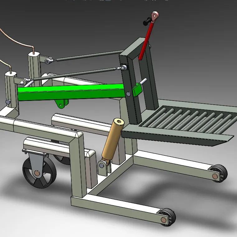 【工程机械】hydraulic hand forklift液压手动叉车3D数模图纸