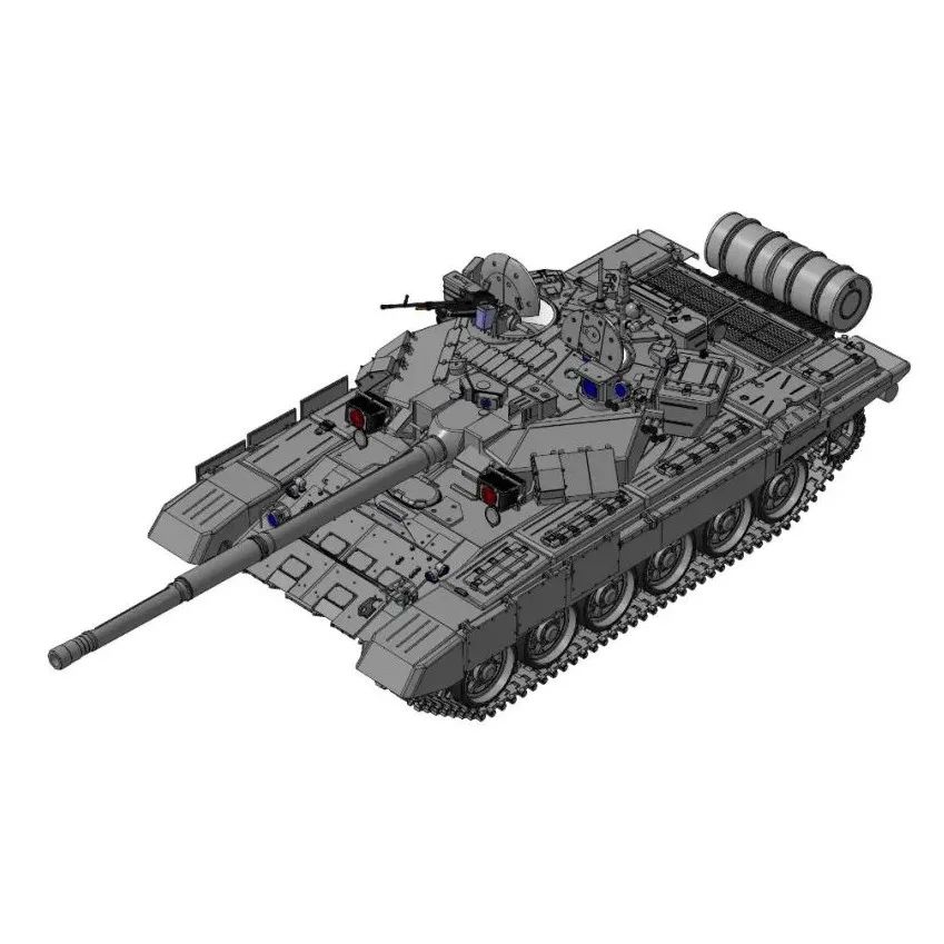 【武器模型】TANK T90坦克模型3D图纸 STP格式