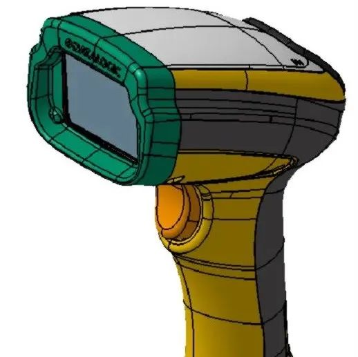 【工程机械】PM95xx手持设备条形码扫描器3D数模图纸 STP格式