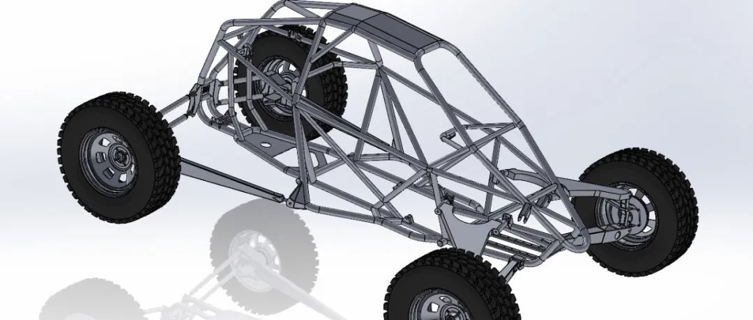 【卡丁赛车】buggy-152钢管车3D数模图纸 Solidworks设计