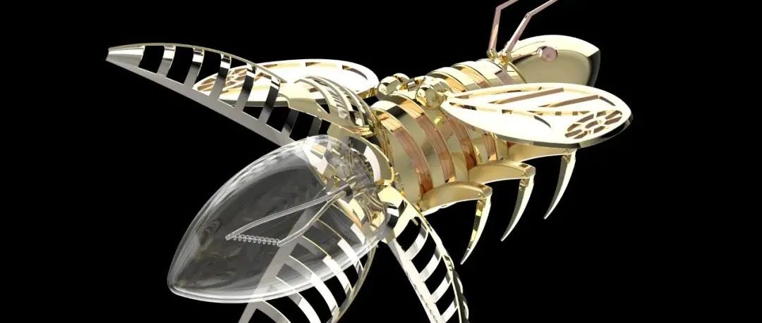 【机器人】Mechanical Bee机械蜜蜂模型3D图纸 STP格式
