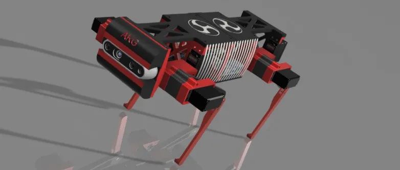 【机器人】robotic dog机器狗机械狗造型3D图纸 F3D STEP格式