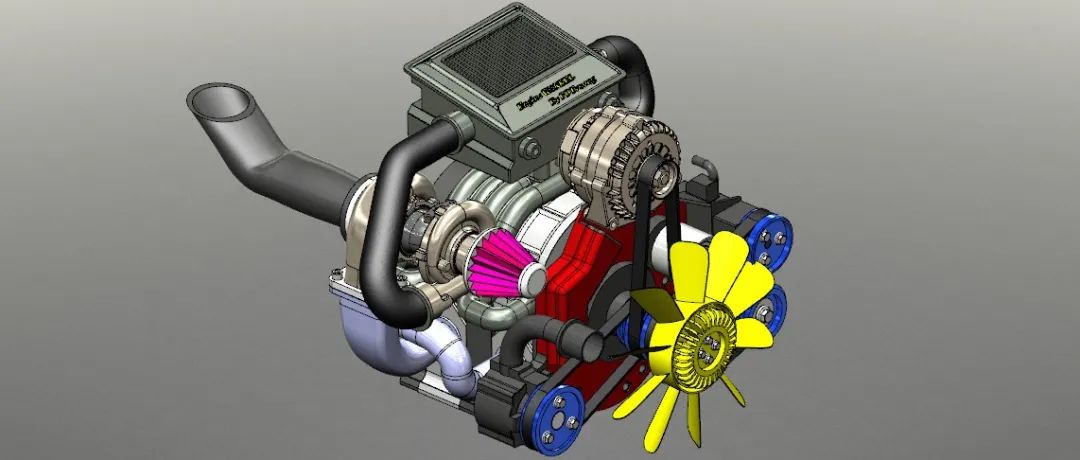 【发动机电机】Mazda wankel rx7 rx8转子发动机3D数模图纸 IGS格式