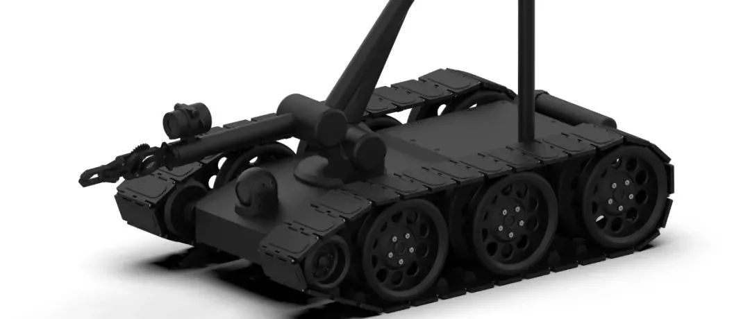 【机器人】EOD robot履带机器人车3D数模图纸 STP格式