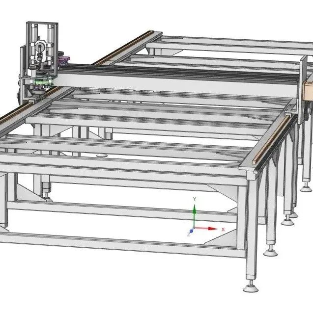 【工程机械】CNC Fabric Cutting Table数控织物切割台3D数模图纸 f3d