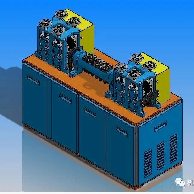 【工程机械】Wire Straightness Machine线材矫直机3D图纸 STEP格式