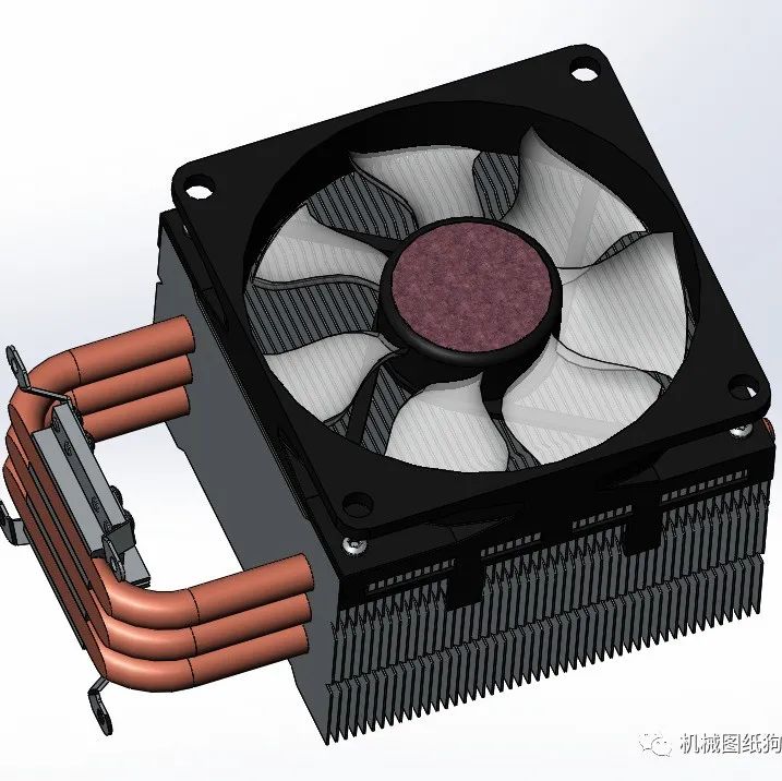 【工程机械】CoolerMaster Hyper TX3 Evo CPU散热器3D图纸