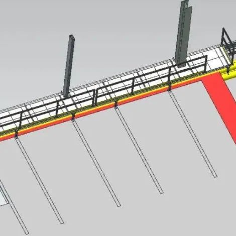 【工程机械】Industrial Catwalk工业猫道3D数模图纸 STP格式