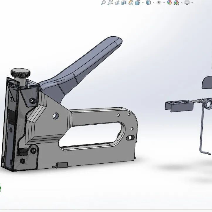 【工程机械】stapler办公室订书机结构3D图纸 Solidworks设计