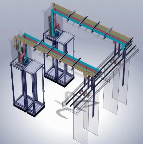 【工程机械】变压器配电盘电力系统3D数模图纸 Solidworks设计