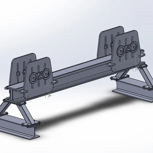 【工程机械】Crane Bridge Span Fixture起重机桥架夹具3D数模图纸