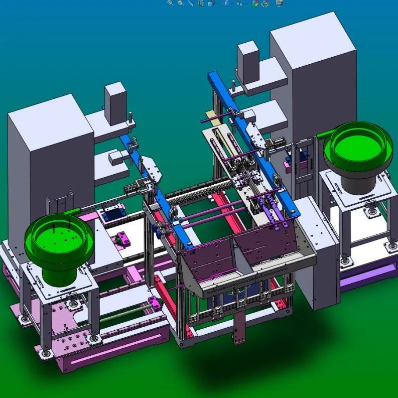 【工程机械】方管自动焊接机3D数模图纸 STEP格式