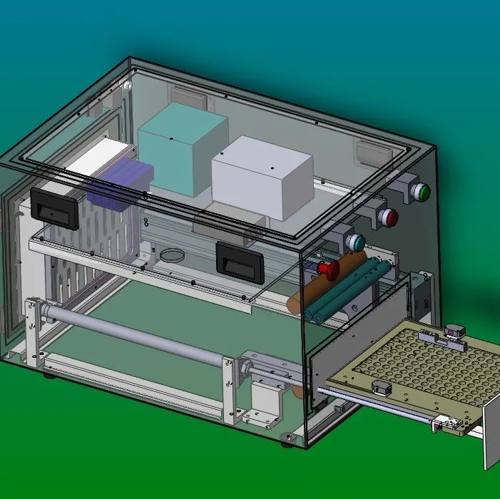 【工程机械】除尘除静电机3D数模图纸 STEP格式