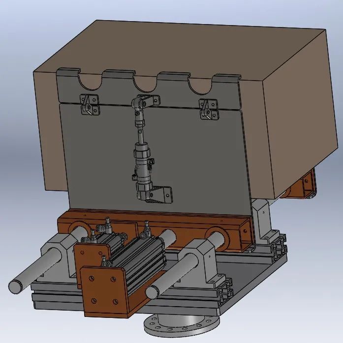 【工程机械】机器人夹板式夹具3D数模图纸 Solidworks设计