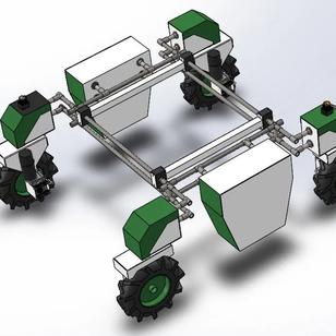 【机器人】agriculture-robot农业机器人3D数模图纸 Solidworks设计
