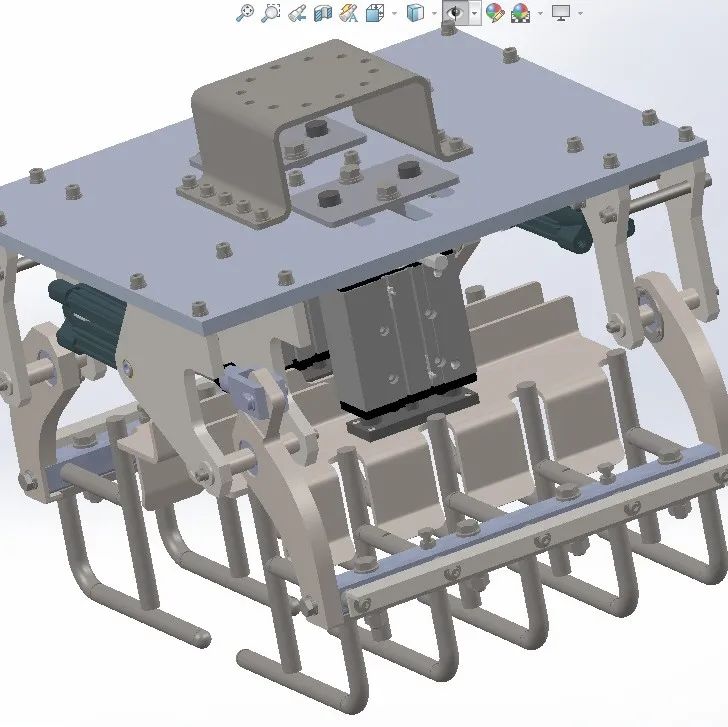 【工程机械】袋式夹爪3D数模图纸 Solidworks设计