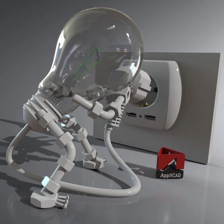 【生活艺术】Bulb Man 2019机器人灯泡造型3D图纸 Solidworks设计 附STEP