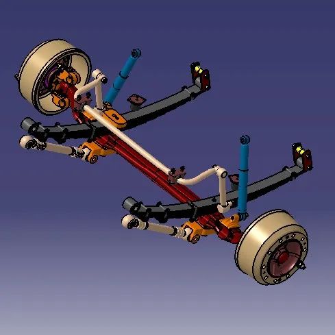 【工程机械】bus axle客车车轴3D数模图纸 STP IGS格式