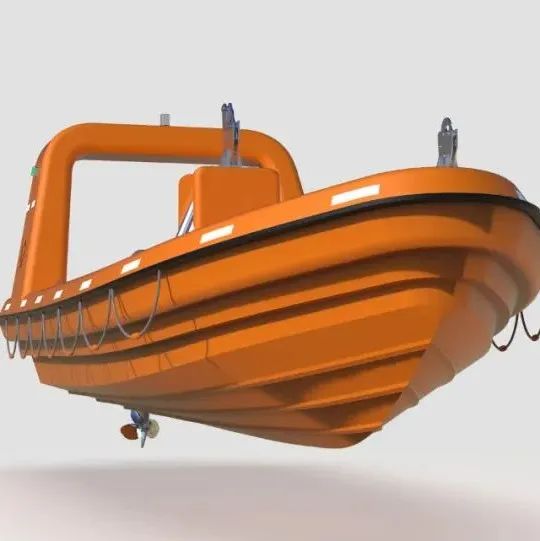 【海洋船舶】Rescue boat救援船救援艇造型3D数模图纸 RHINO设计 附STP