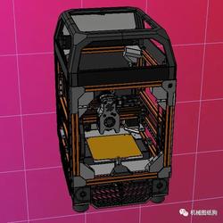 【工程机械】F-Zero 3D打印机结构3D数模图纸 STEP格式