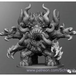【3D打印】Olethrodaemon怪兽模型3D打印图纸 stl格式