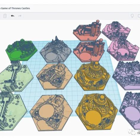 【3D打印】Game of Thrones Castles权力的游戏各城堡简模3D打印图纸 
