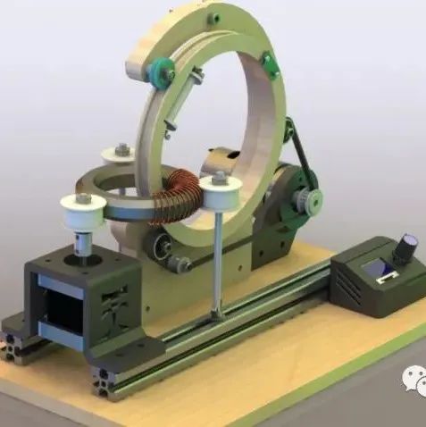 【工程机械】Toroid coil winding machine环形线圈绕线机3D数模图纸 