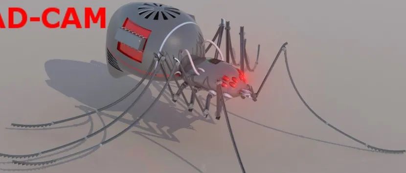 【机器人】Spider Robot机械蜘蛛机器人3D数模图纸 Solidworks设计