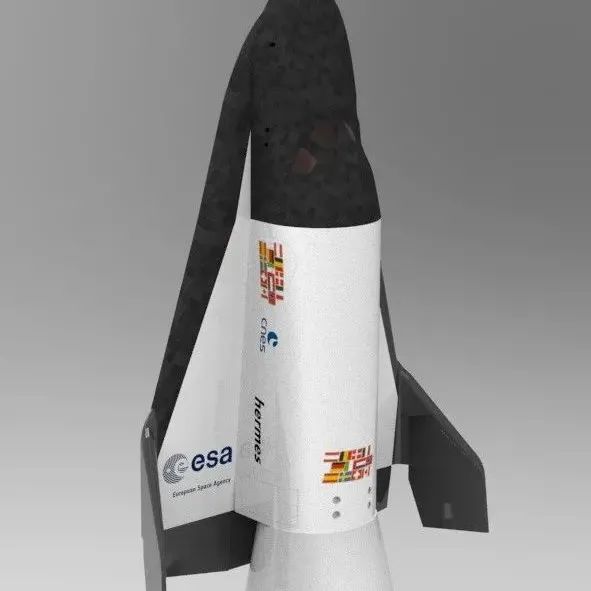 【飞行模型】HERMES space shuttle航天飞机简易模型3D图纸 STP格式