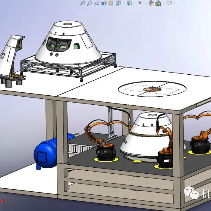 【工程机械】NASA载人航天器生产车间比赛建模3D图纸 Solidworks设计 附STEP