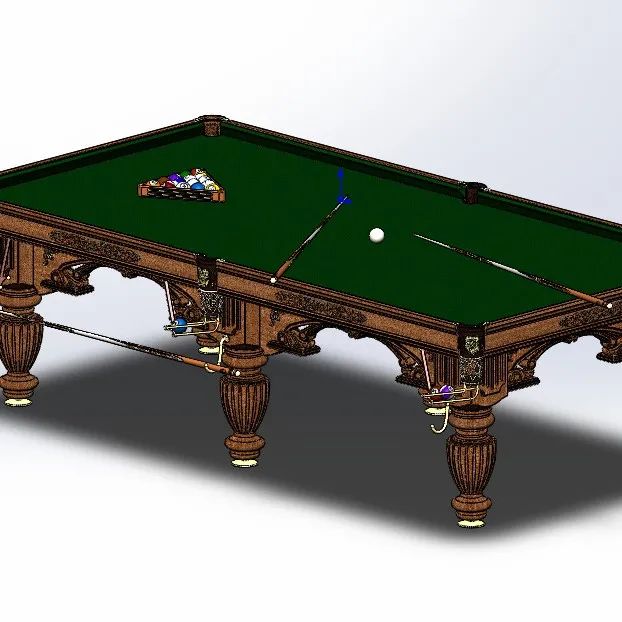 【生活艺术】Billiard table Baron台球桌精细3D模型图纸