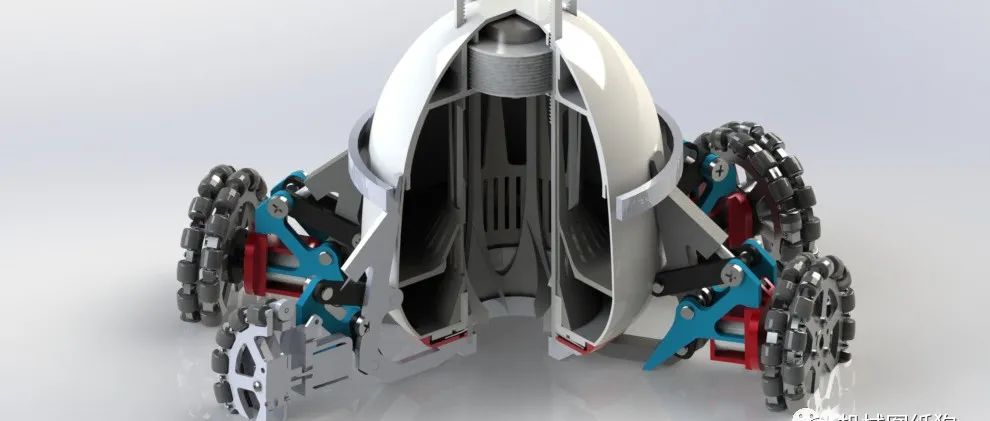 【机器人】core-eye麦克纳姆轮钻探机器人3D数模图纸 Solidworks设计 附STEP