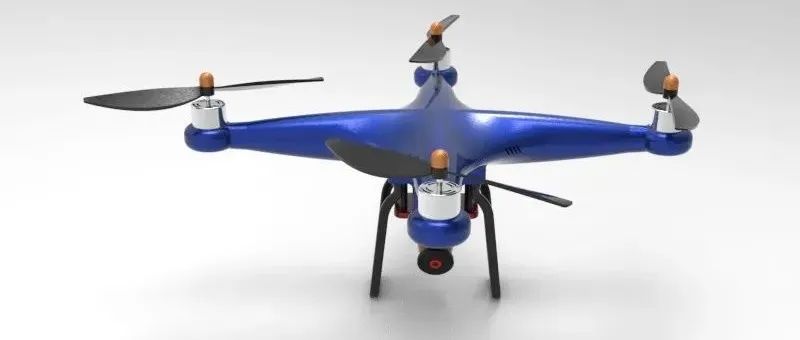 【飞行模型】drone-518四轴无人机3D数模图纸 STP格式