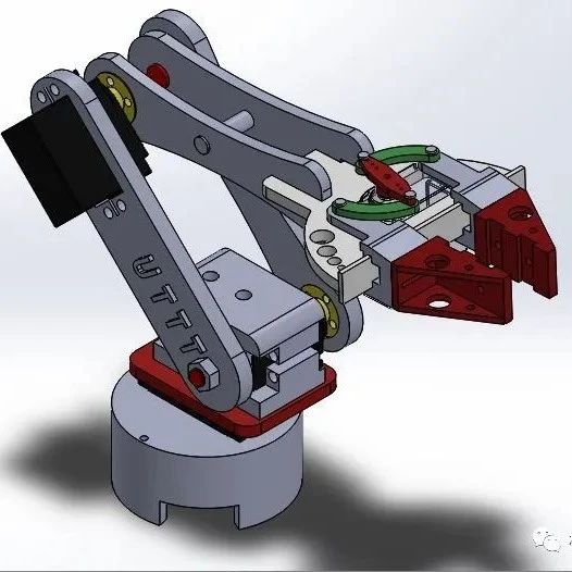 【机器人】Brazo Robotico - Robotic Arm简易机械臂3D数模图纸