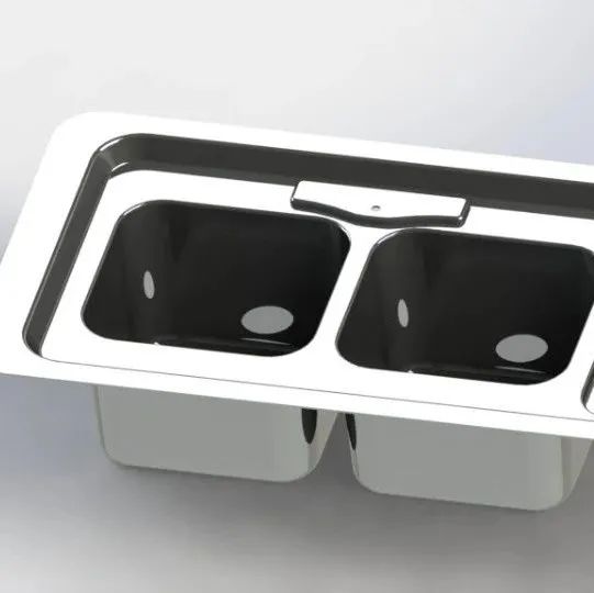 【生活艺术】kitchen-sink厨房水槽模型3D图纸 Solidworks设计