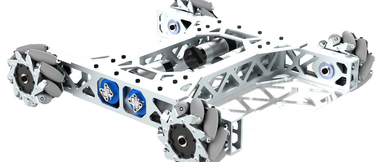 【机器人】Axiom四轮麦克纳姆轮小车底盘3D数模图纸 Solidworks设计 附STEP
