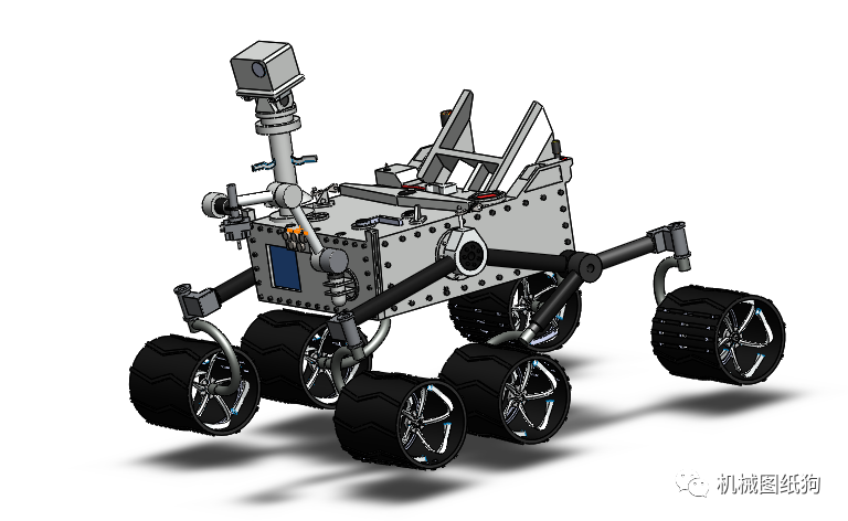 【其他车型】mars Rover Curiosity火星探索车3D数模图纸 _SolidWorks-仿真秀干货文章