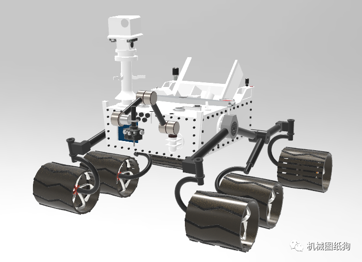 【其他车型】mars Rover Curiosity火星探索车3D数模图纸 _SolidWorks-仿真秀干货文章